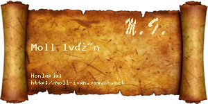 Moll Iván névjegykártya