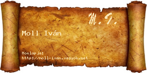 Moll Iván névjegykártya